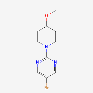 molecular formula C10H14BrN3O B2419847 5-溴-2-(4-甲氧基哌啶-1-基)嘧啶 CAS No. 1406958-85-7