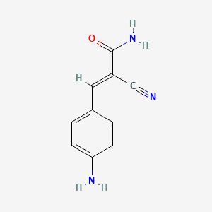 3-(4-Aminophenyl)-2-cyanoprop-2-enamide