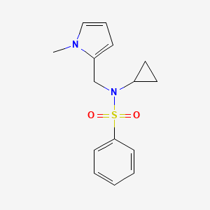 N-cyclopropyl-N-((1-methyl-1H-pyrrol-2-yl)methyl)benzenesulfonamide