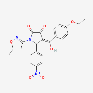 4-(4-ethoxybenzoyl)-3-hydroxy-1-(5-methylisoxazol-3-yl)-5-(4-nitrophenyl)-1H-pyrrol-2(5H)-one