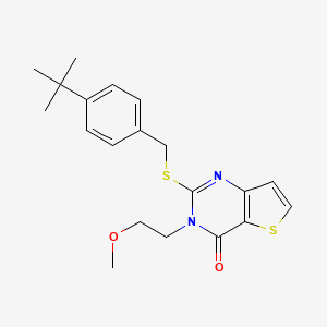 2-[(4-tert-butylbenzyl)sulfanyl]-3-(2-methoxyethyl)thieno[3,2-d]pyrimidin-4(3H)-one