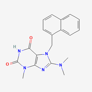 8-(dimethylamino)-3-methyl-7-(naphthalen-1-ylmethyl)-1H-purine-2,6(3H,7H)-dione