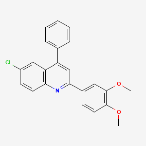 6-Chloro-2-(3,4-dimethoxyphenyl)-4-phenylquinoline