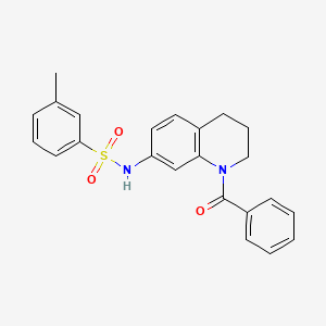 N-(1-benzoyl-1,2,3,4-tetrahydroquinolin-7-yl)-3-methylbenzenesulfonamide