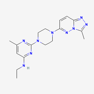 N-ethyl-6-methyl-2-(4-{3-methyl-[1,2,4]triazolo[4,3-b]pyridazin-6-yl}piperazin-1-yl)pyrimidin-4-amine