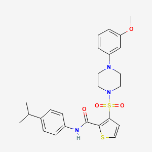 N-(4-isopropylphenyl)-3-{[4-(3-methoxyphenyl)piperazin-1-yl]sulfonyl}thiophene-2-carboxamide
