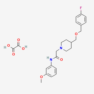 2-(4-(((4-fluorobenzyl)oxy)methyl)piperidin-1-yl)-N-(3-methoxyphenyl)acetamide oxalate