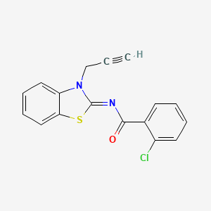 (Z)-2-chloro-N-(3-(prop-2-yn-1-yl)benzo[d]thiazol-2(3H)-ylidene)benzamide