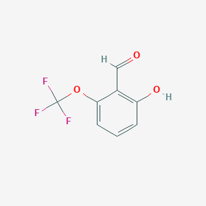 molecular formula C8H5F3O3 B2419983 2-羟基-6-(三氟甲氧基)苯甲醛 CAS No. 1261500-70-2