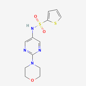 molecular formula C12H14N4O3S2 B2419986 N-(2-morpholinopyrimidin-5-yl)thiophene-2-sulfonamide CAS No. 1396801-04-9