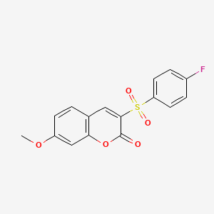 3-(4-fluorobenzenesulfonyl)-7-methoxy-2H-chromen-2-one