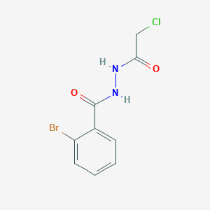 molecular formula C9H8BrClN2O2 B2419993 2-溴-N'-(氯乙酰基)苯甲酰肼 CAS No. 568557-44-8