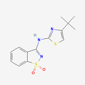 N-(4-tert-butyl-1,3-thiazol-2-yl)-1,2-benzothiazol-3-amine 1,1-dioxide