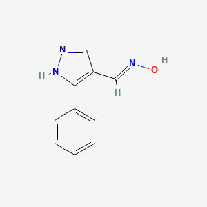 3-phenyl-1H-pyrazole-4-carbaldehyde oxime