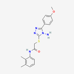 molecular formula C19H21N5O2S B2420018 2-{[4-amino-5-(4-methoxyphenyl)-4H-1,2,4-triazol-3-yl]sulfanyl}-N-(2,3-dimethylphenyl)acetamide CAS No. 781654-65-7