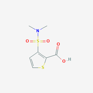 molecular formula C7H9NO4S2 B2420024 3-[(二甲氨基)磺酰基]噻吩-2-羧酸 CAS No. 944895-25-4