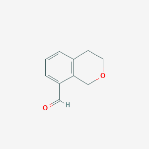 3,4-dihydro-1H-2-benzopyran-8-carbaldehyde