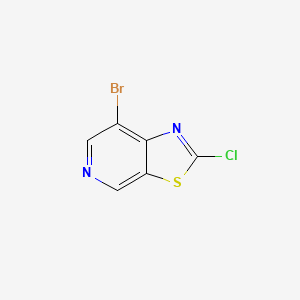 molecular formula C6H2BrClN2S B2420048 7-Bromo-2-chloro-[1,3]thiazolo[5,4-c]pyridine CAS No. 1206542-47-3