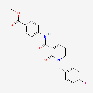 methyl 4-{1-[(4-fluorophenyl)methyl]-2-oxo-1,2-dihydropyridine-3-amido}benzoate