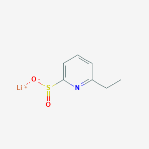molecular formula C7H8LiNO2S B2420074 Lithium(1+) ion 6-ethylpyridine-2-sulfinate CAS No. 2172230-07-6