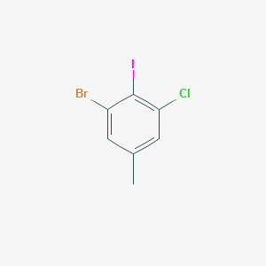 molecular formula C7H5BrClI B2420109 1-Bromo-3-chloro-2-iodo-5-methylbenzene CAS No. 1774897-04-9