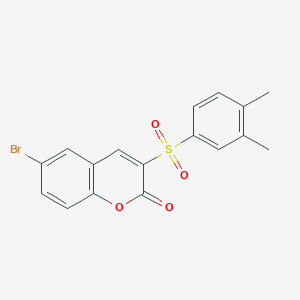 6-bromo-3-[(3,4-dimethylphenyl)sulfonyl]-2H-chromen-2-one