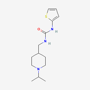 molecular formula C14H23N3OS B2420167 1-((1-Isopropylpiperidin-4-yl)methyl)-3-(thiophen-2-yl)urea CAS No. 1210467-86-9