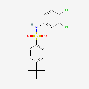 molecular formula C16H17Cl2NO2S B2420182 4-tert-butyl-N-(3,4-dichlorophenyl)benzenesulfonamide CAS No. 86887-29-8