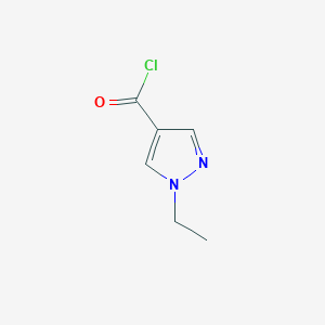 molecular formula C6H7ClN2O B2420186 1-ethyl-1H-pyrazole-4-carbonyl chloride CAS No. 905307-18-8