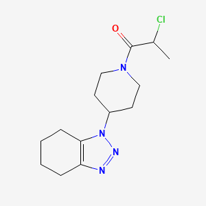 2-Chloro-1-[4-(4,5,6,7-tetrahydrobenzotriazol-1-yl)piperidin-1-yl]propan-1-one