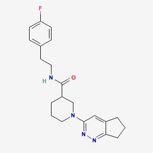 1-{5H,6H,7H-cyclopenta[c]pyridazin-3-yl}-N-[2-(4-fluorophenyl)ethyl]piperidine-3-carboxamide