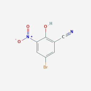 molecular formula C7H3BrN2O3 B2420213 5-Bromo-2-hydroxy-3-nitrobenzonitrile CAS No. 862728-34-5