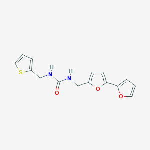 molecular formula C15H14N2O3S B2420217 1-([2,2'-联呋喃]-5-基甲基)-3-(噻吩-2-基甲基)脲 CAS No. 2034491-77-3