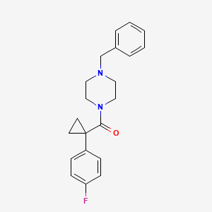 (4-Benzylpiperazin-1-yl)(1-(4-fluorophenyl)cyclopropyl)methanone