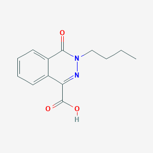 molecular formula C13H14N2O3 B2420219 3-Butyl-4-oxo-3,4-dihydrophthalazine-1-carboxylic acid CAS No. 721418-41-3