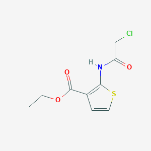 molecular formula C9H10ClNO3S B2420241 2-(2-氯代乙酰胺基)噻吩-3-羧酸乙酯 CAS No. 648859-97-6