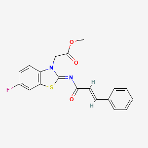 methyl 2-((Z)-2-(cinnamoylimino)-6-fluorobenzo[d]thiazol-3(2H)-yl)acetate