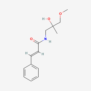 molecular formula C14H19NO3 B2420276 N-(2-hydroxy-3-methoxy-2-methylpropyl)cinnamamide CAS No. 1334377-37-5