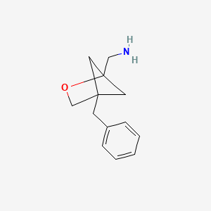 molecular formula C13H17NO B2420290 (4-Benzyl-2-oxabicyclo[2.1.1]hexan-1-yl)methanamine CAS No. 2243506-36-5