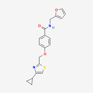 4-((4-cyclopropylthiazol-2-yl)methoxy)-N-(furan-2-ylmethyl)benzamide