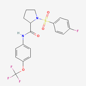 1-(4-fluorobenzenesulfonyl)-N-[4-(trifluoromethoxy)phenyl]pyrrolidine-2-carboxamide