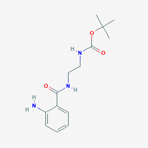 molecular formula C14H21N3O3 B2420333 tert-butyl N-{2-[(2-aminophenyl)formamido]ethyl}carbamate CAS No. 951950-35-9