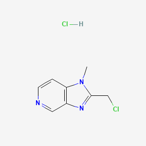 2-(Chloromethyl)-1-methylimidazo[4,5-c]pyridine;hydrochloride
