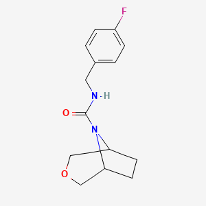 (1R,5S)-N-(4-fluorobenzyl)-3-oxa-8-azabicyclo[3.2.1]octane-8-carboxamide
