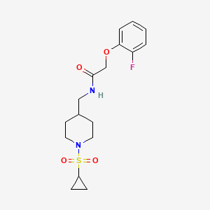 N-((1-(cyclopropylsulfonyl)piperidin-4-yl)methyl)-2-(2-fluorophenoxy)acetamide