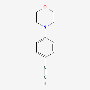 molecular formula C12H13NO B2420382 4-(4-Ethynylphenyl)morpholine CAS No. 41876-72-6