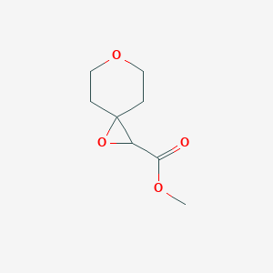 molecular formula C8H12O4 B2420405 Methyl 1,6-dioxaspiro[2.5]octane-2-carboxylate CAS No. 1470556-05-8