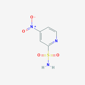 molecular formula C5H5N3O4S B2420407 2-吡啶磺酰胺, 4-硝基- CAS No. 75903-59-2