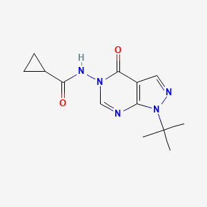 N-(1-(tert-butyl)-4-oxo-1H-pyrazolo[3,4-d]pyrimidin-5(4H)-yl)cyclopropanecarboxamide