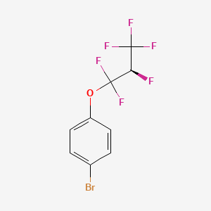 molecular formula C9H5BrF6O B2420438 1-bromo-4-[(2S)-1,1,2,3,3,3-hexafluoropropoxy]benzene CAS No. 2061482-28-6